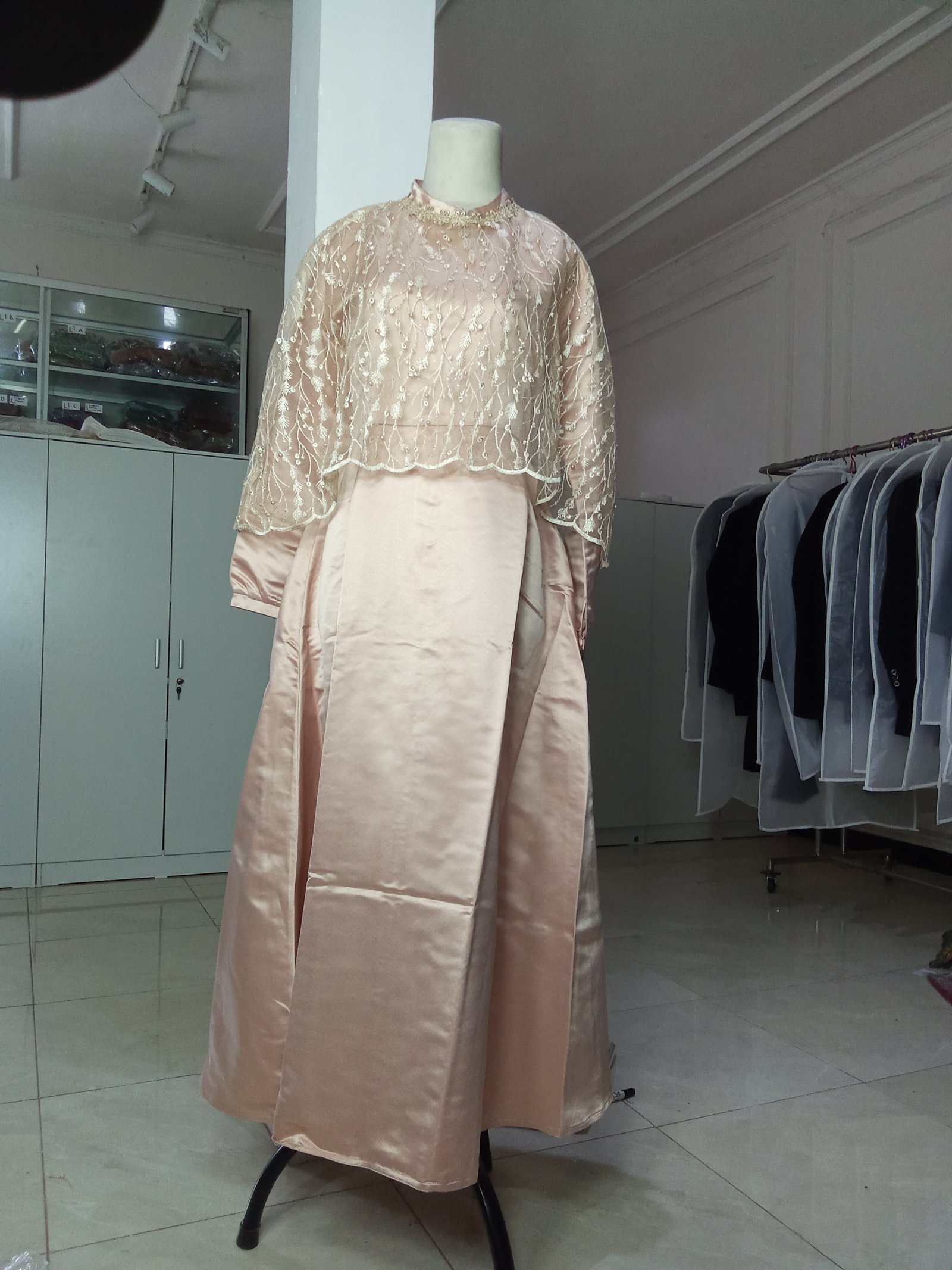 Peach dress