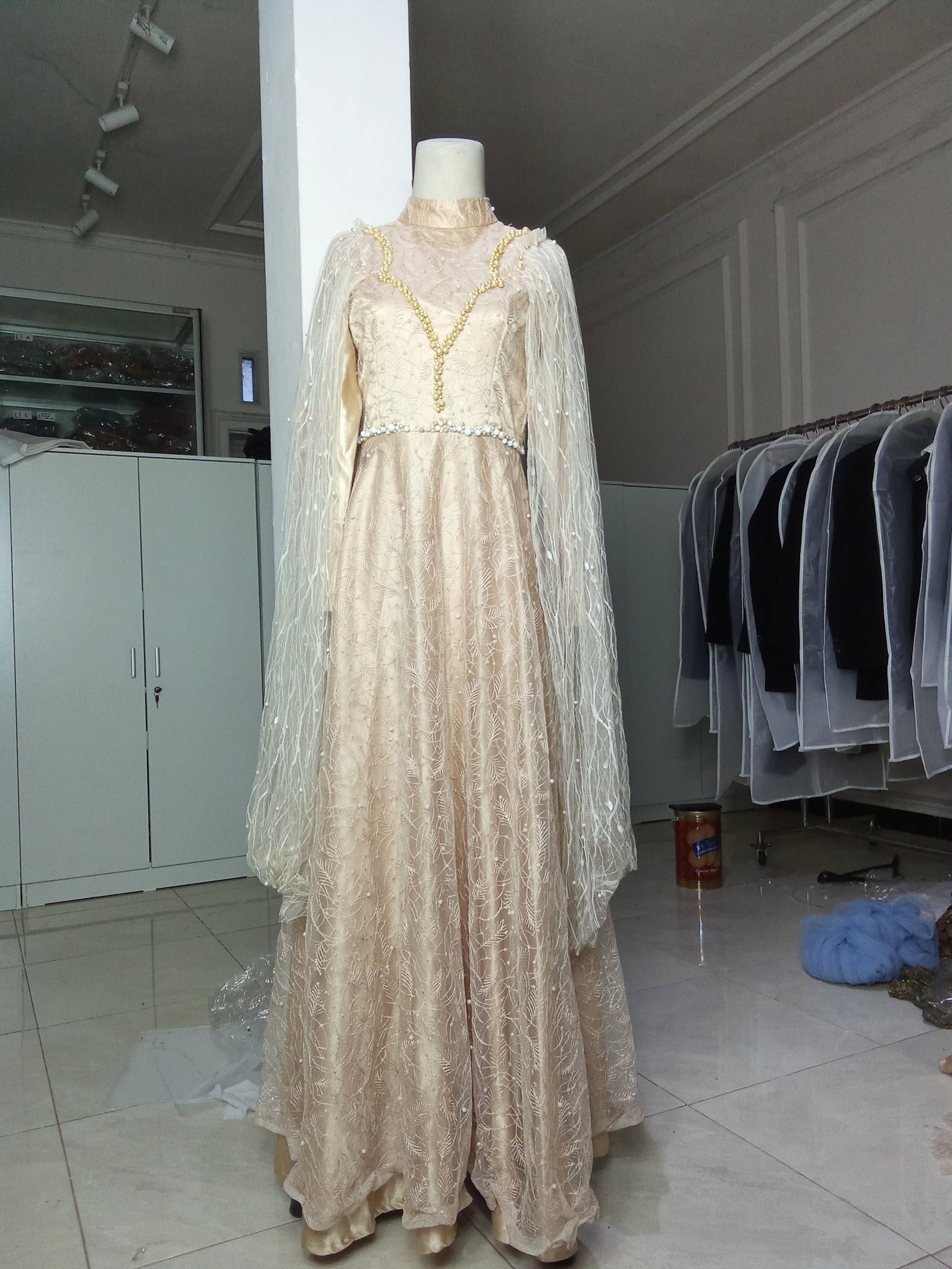 Gold dress