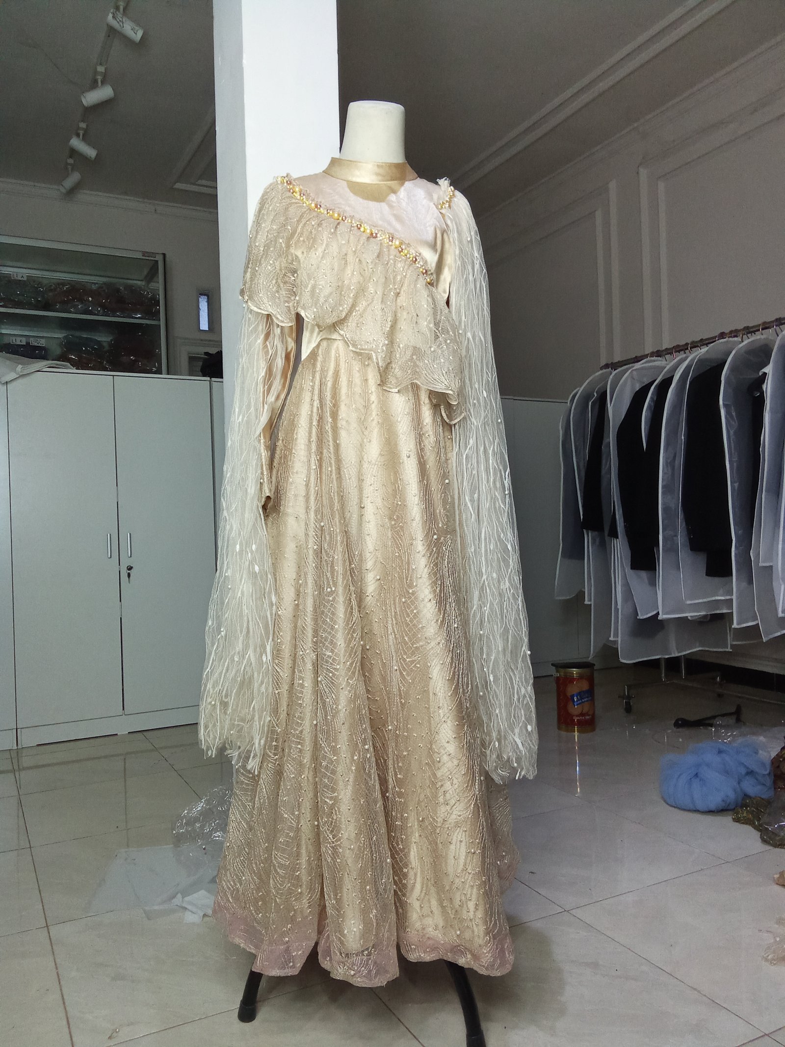 Gold dress